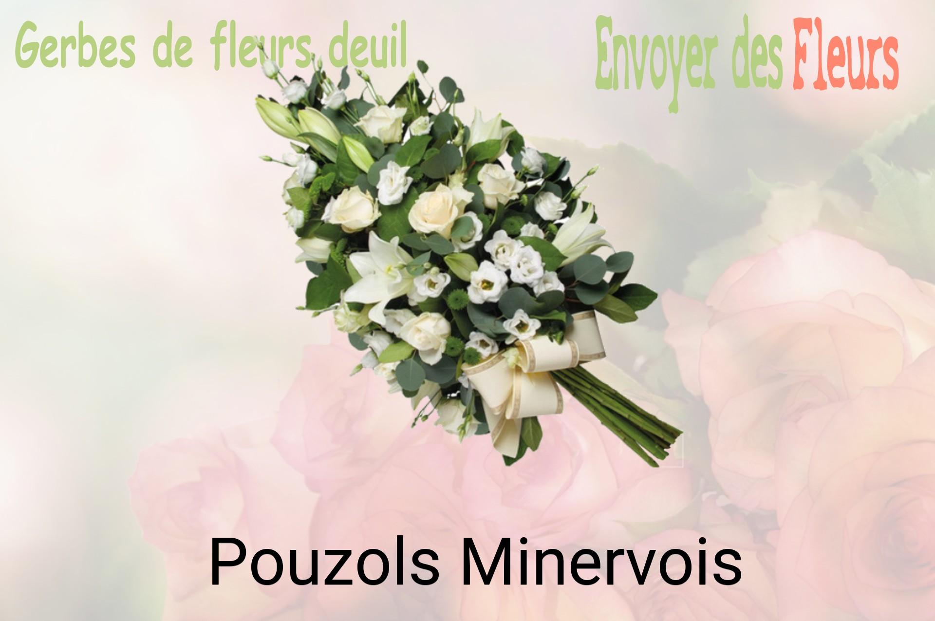 Gerbe de fleurs de deuil livrée à Pouzols-Minervois